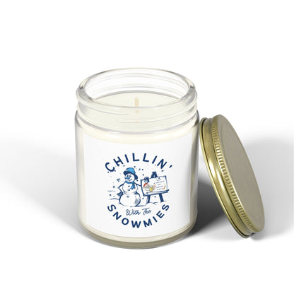 Chillin' Snowmies Scented Candle - Cozy Winter Vibe (4oz & 9oz)