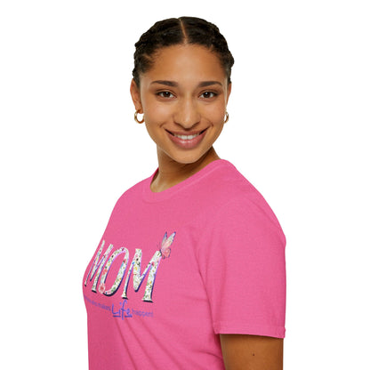 Floral Butterfly MOM T-Shirt - Perfect Gift for Mother's Day