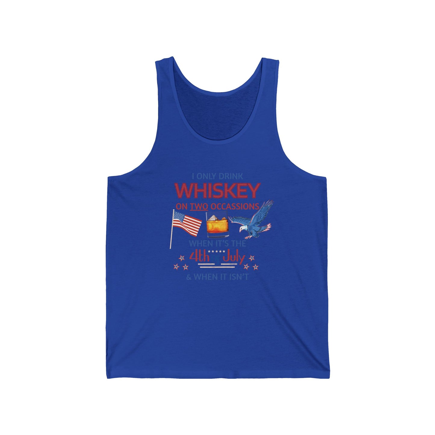 Patriotic Whiskey Tank Top for 4th of July Celebrations