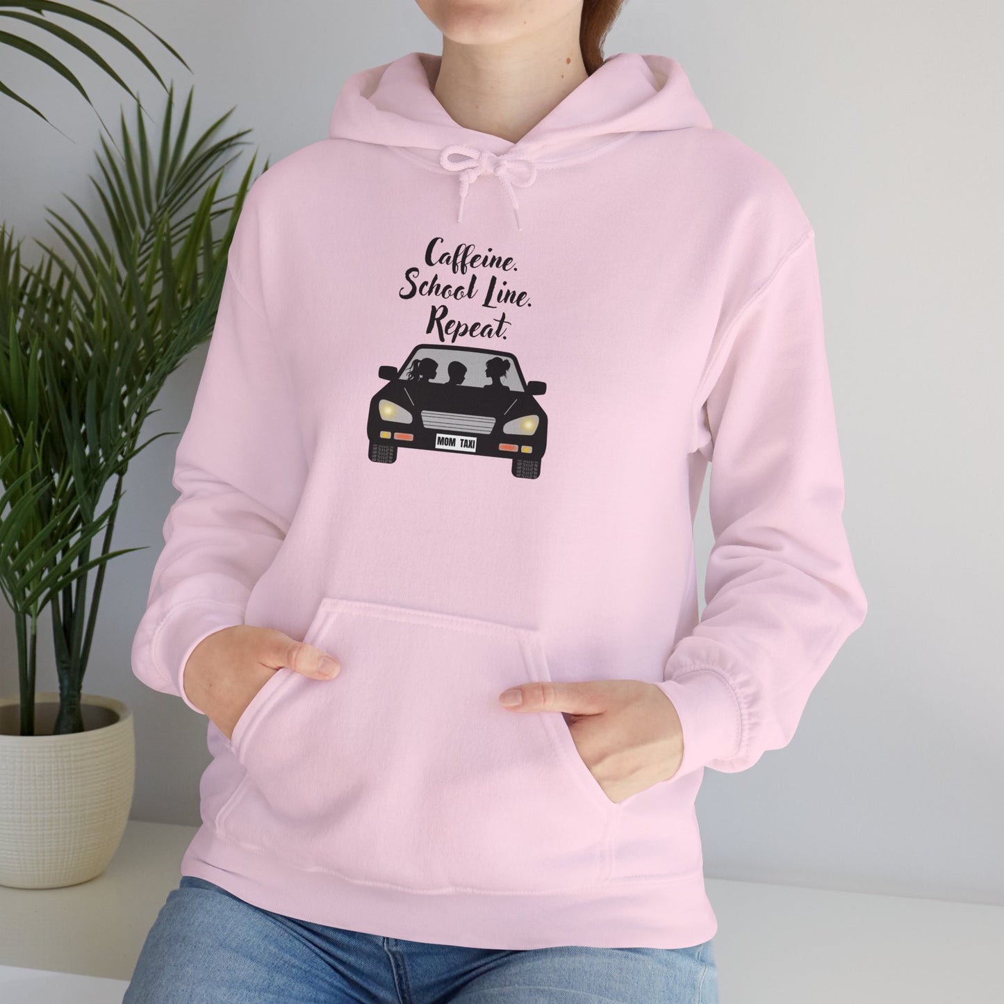 Caffeine, Car, Time Repeat Hoodie | Cozy Unisex Sweatshirt for Coffee Lovers