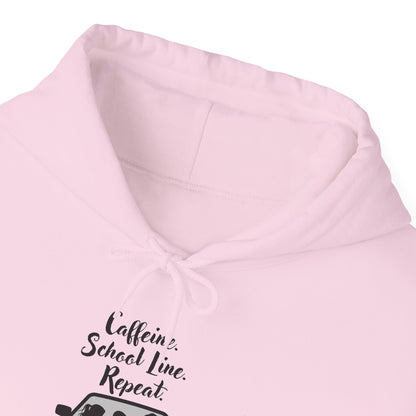 Caffeine, Car, Time Repeat Hoodie | Cozy Unisex Sweatshirt for Coffee Lovers