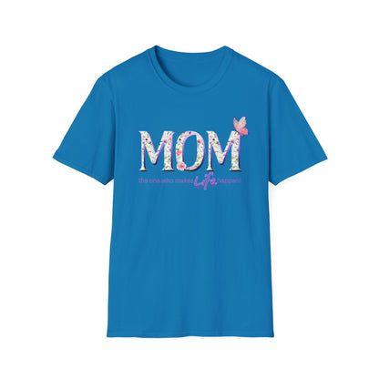 Floral Butterfly MOM T-Shirt - Perfect Gift for Mother's Day