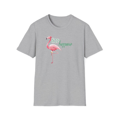 Sip Happens, Unisex Softstyle T-Shirt