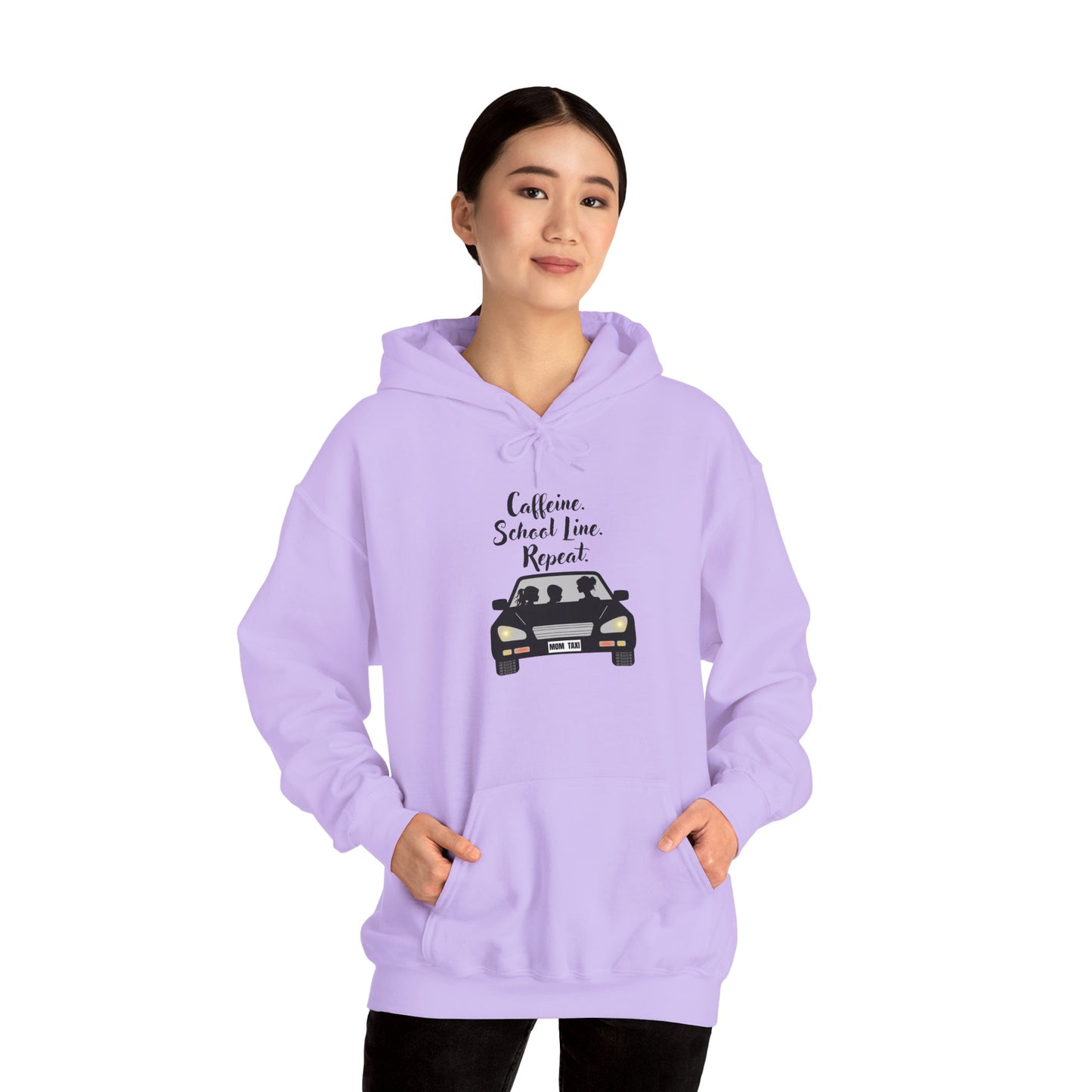 Caffeine, Car, Time Repeat Hoodie | Cozy Unisex Sweatshirt for Coffee Lovers