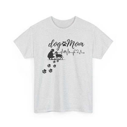 Cute Dog Mom Unisex Heavy Cotton Tee - Perfect Gift for Dog Lovers