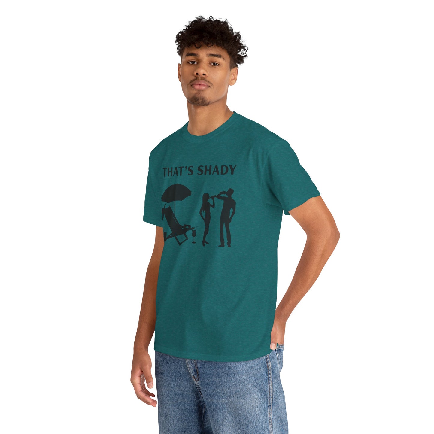 Funny Summer Tee, That's Shady Quote T-Shirt, Beach Dad Gift, Pool Party Outfits, Vacation Humor Tee, Unisex Cotton Shirt