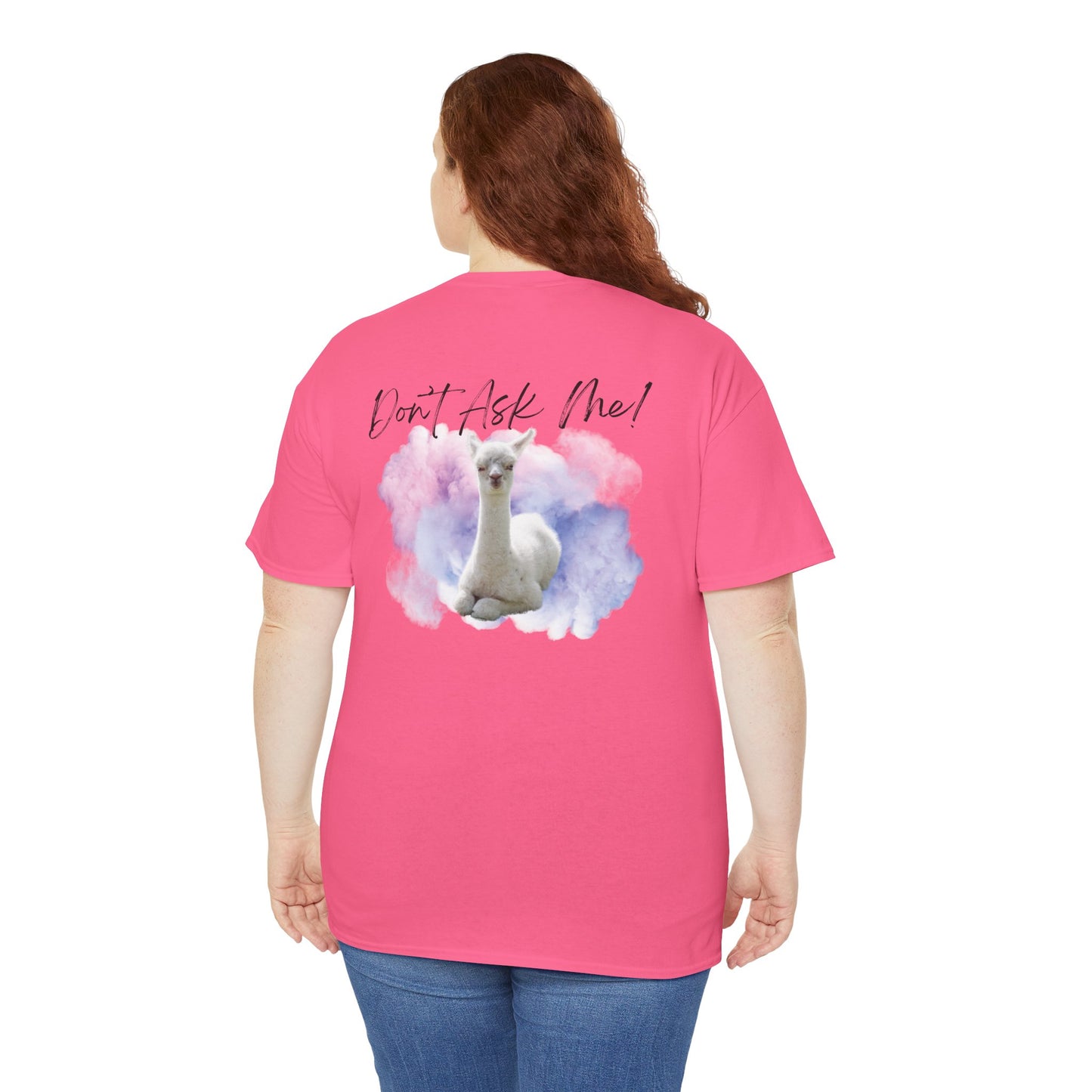 Funny Alpaca Tee, Unisex Cotton Shirt, Cute Animal Graphic Tee, Casual Wear, Gift for Animal Lovers, Birthday, Humor Apparel