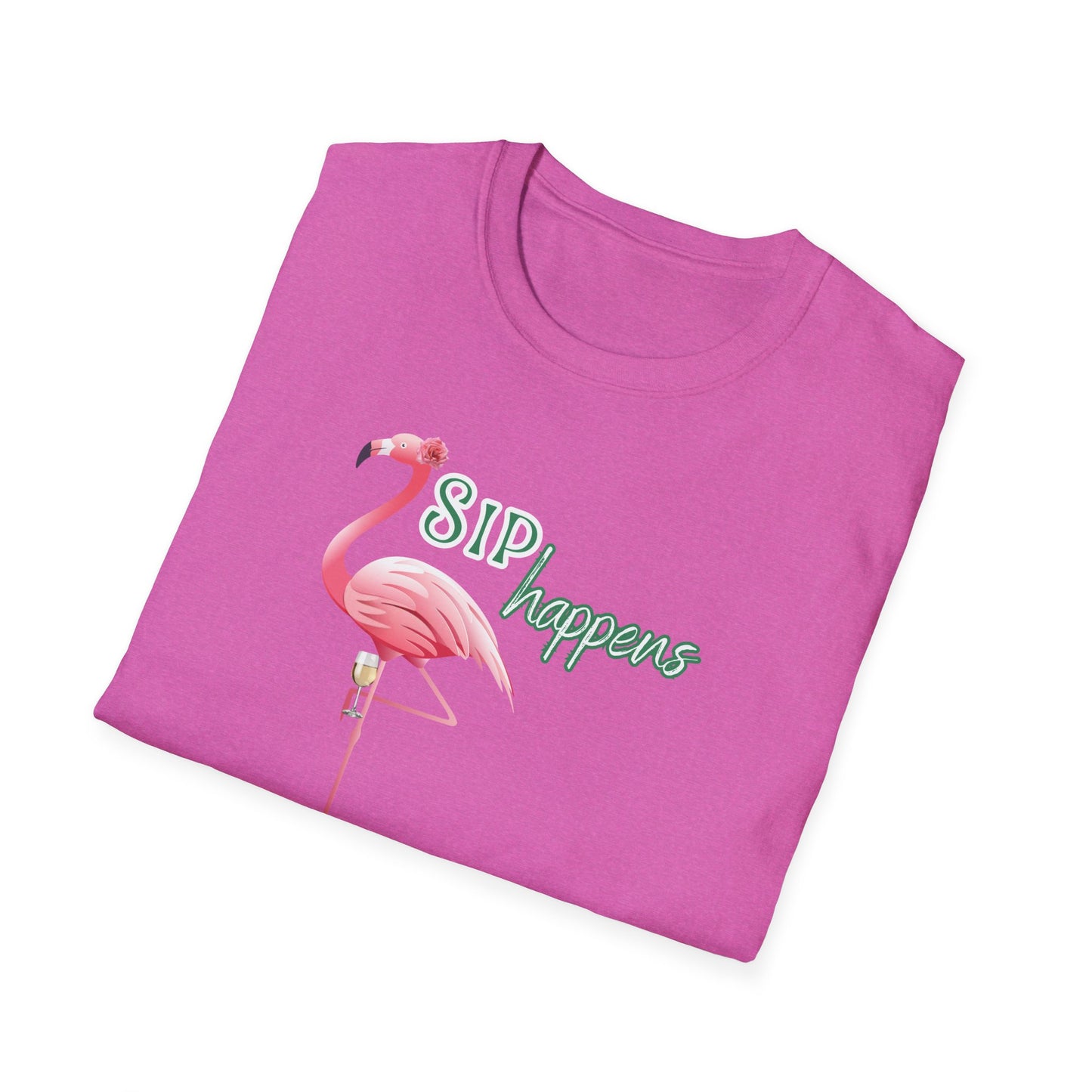 Sip Happens, Unisex Softstyle T-Shirt