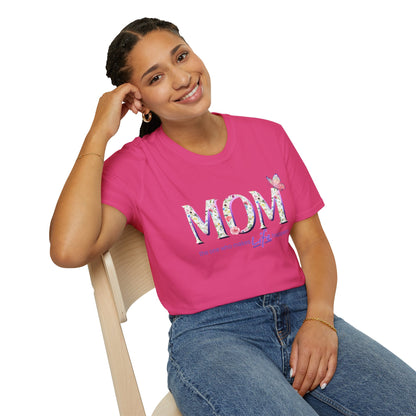 Floral Butterfly MOM T-Shirt - Perfect Gift for Mother's Day