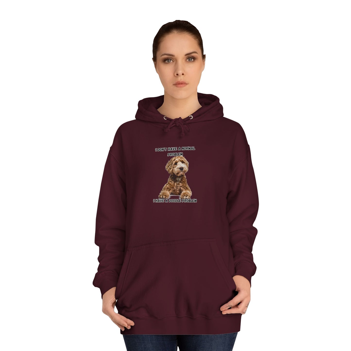 I have a Doodle Problem, Unisex College Hoodie
