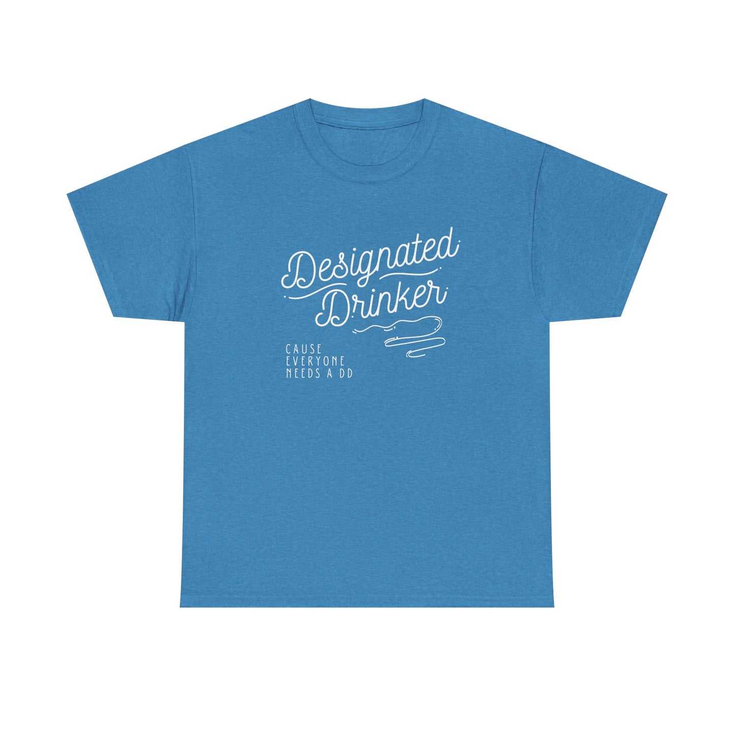 DD Designated Drinker Unisex Heavy Cotton Tee - Perfect for Parties & Gatherings