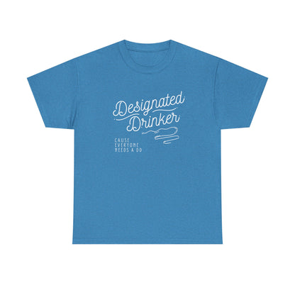 DD Designated Drinker Unisex Heavy Cotton Tee - Perfect for Parties & Gatherings